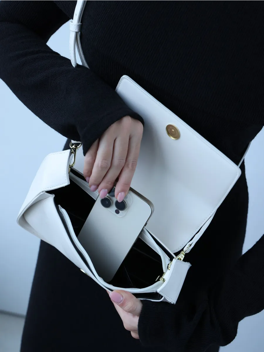 Bolsa Feminina Vintage Milena Branca