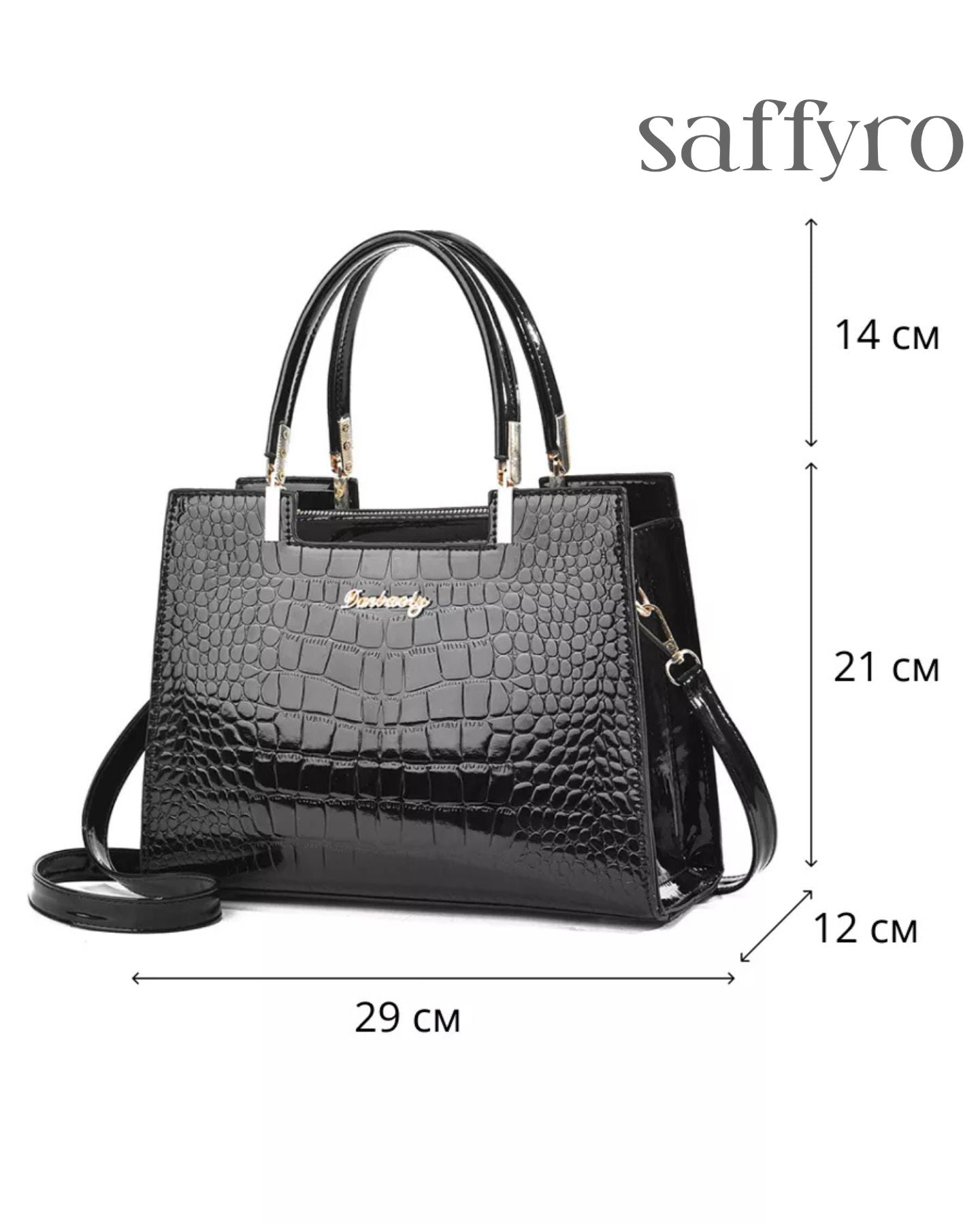 Bolsa Feminina Couro Legitimo Royal Preta