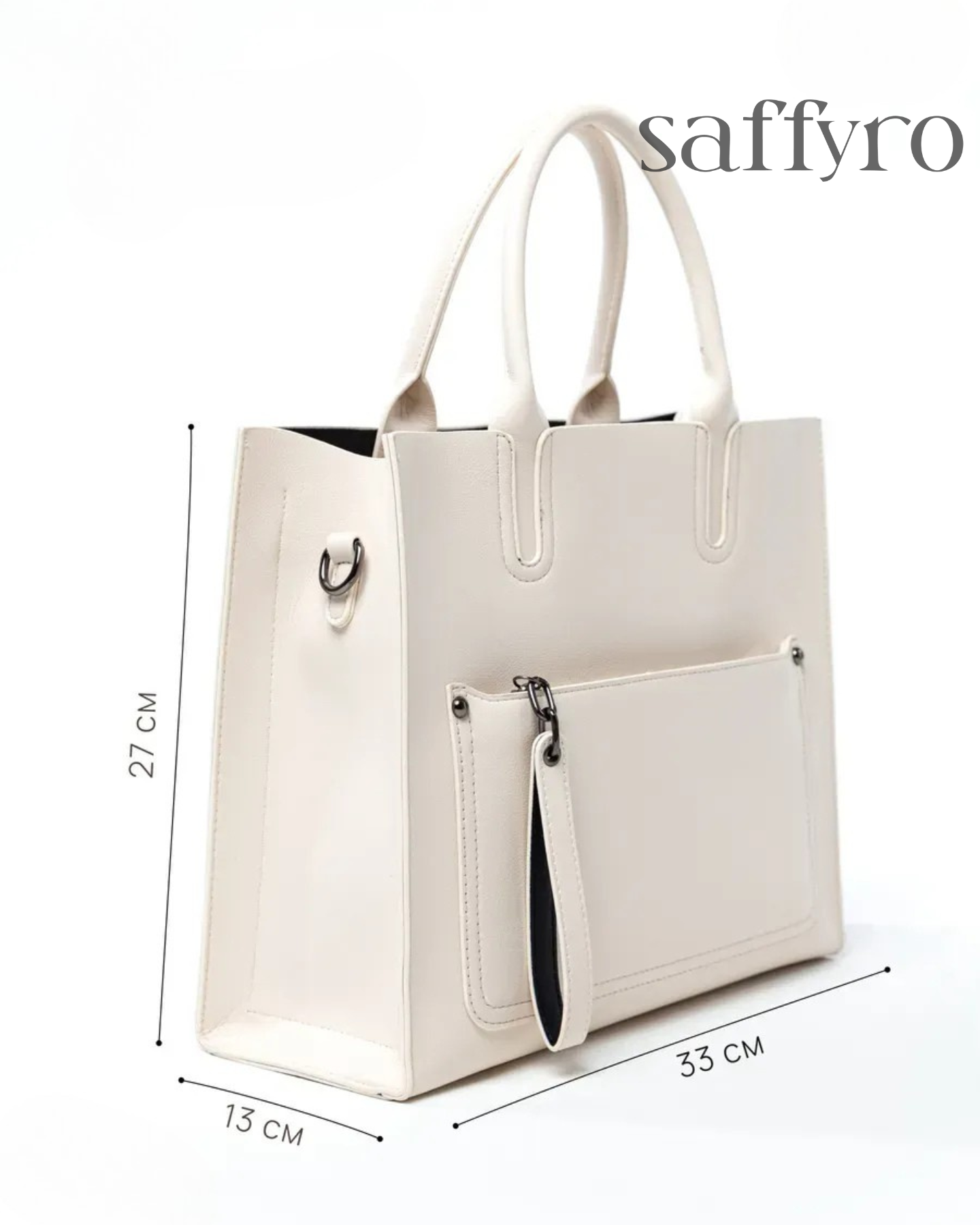 Bolsa Feminina em Couro Bege Claire
