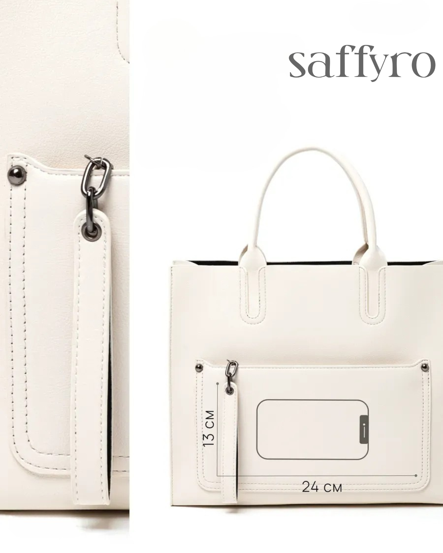 Bolsa Feminina em Couro Bege Claire
