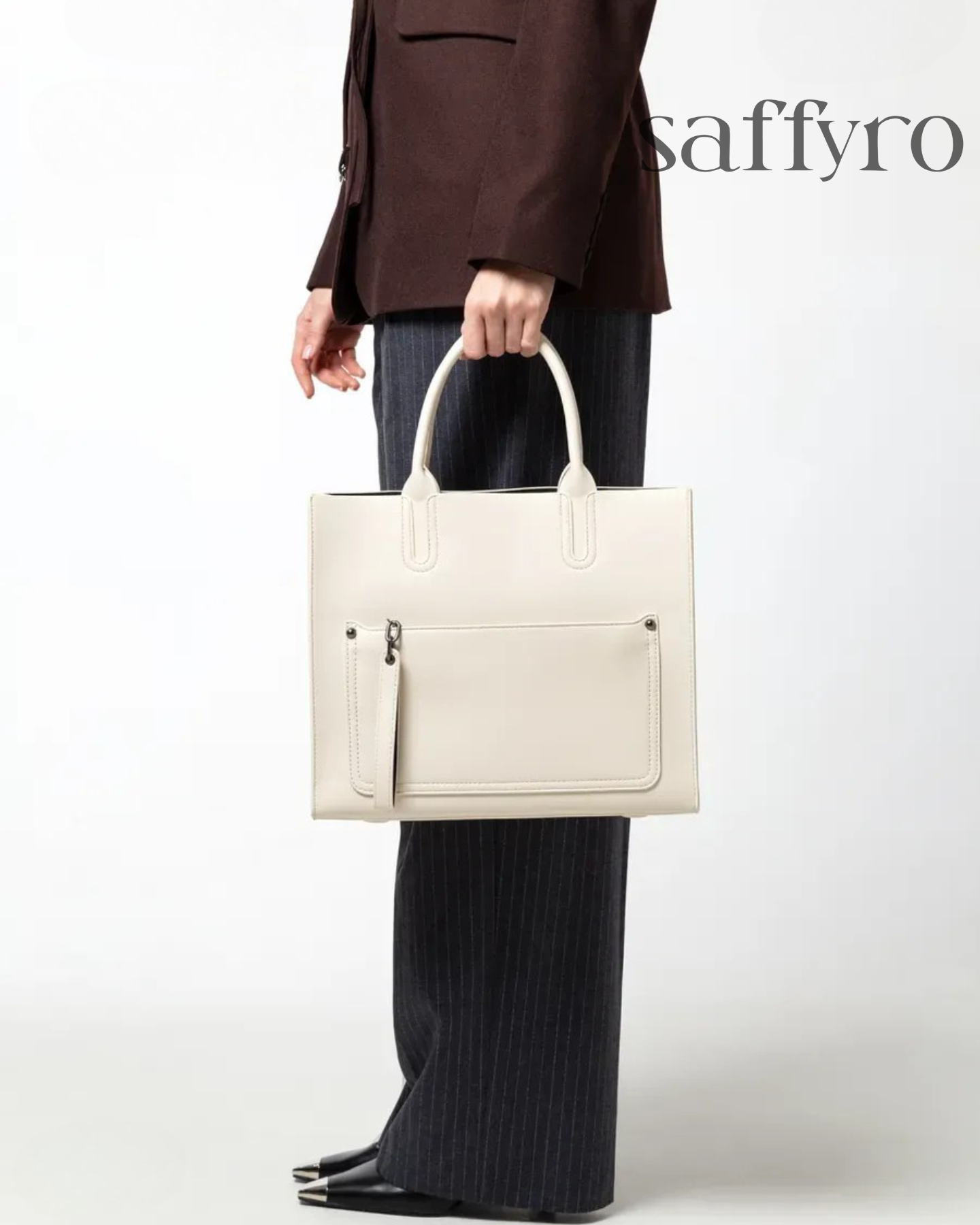 Bolsa Feminina em Couro Bege Claire