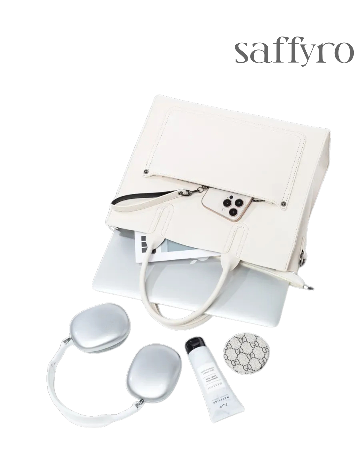 Bolsa Feminina em Couro Bege Claire