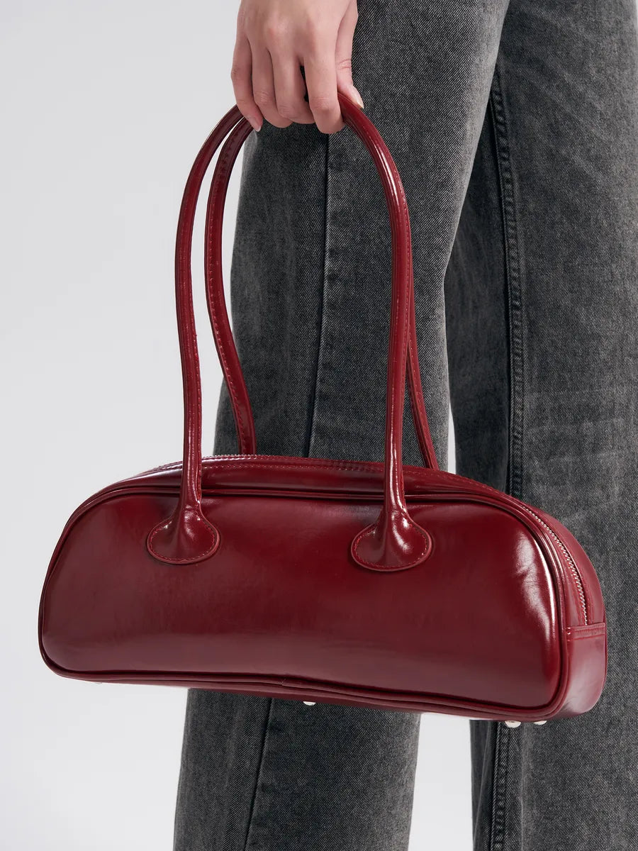 Bolsa feminina baguete longa Cloé couro legitimo