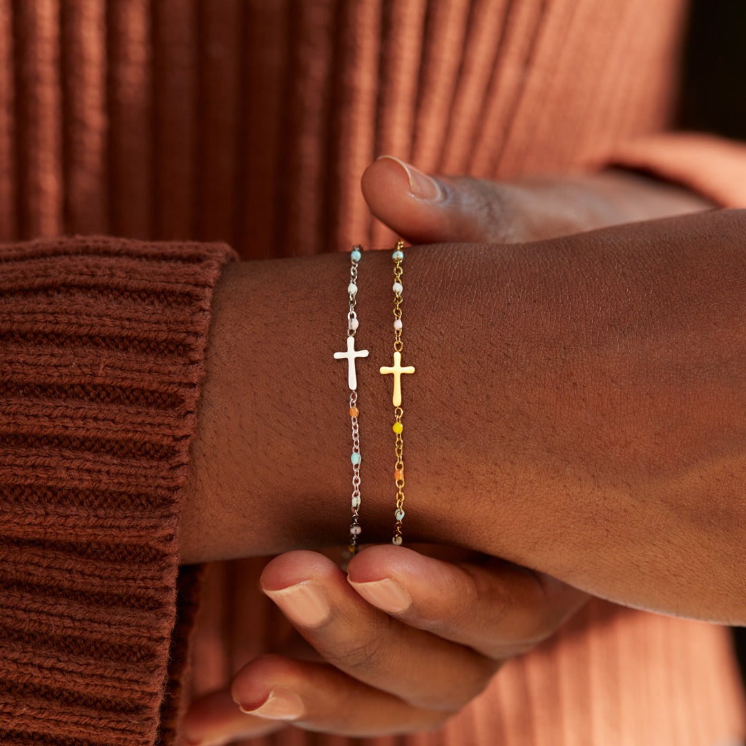 Pulseira Feminina Cruz