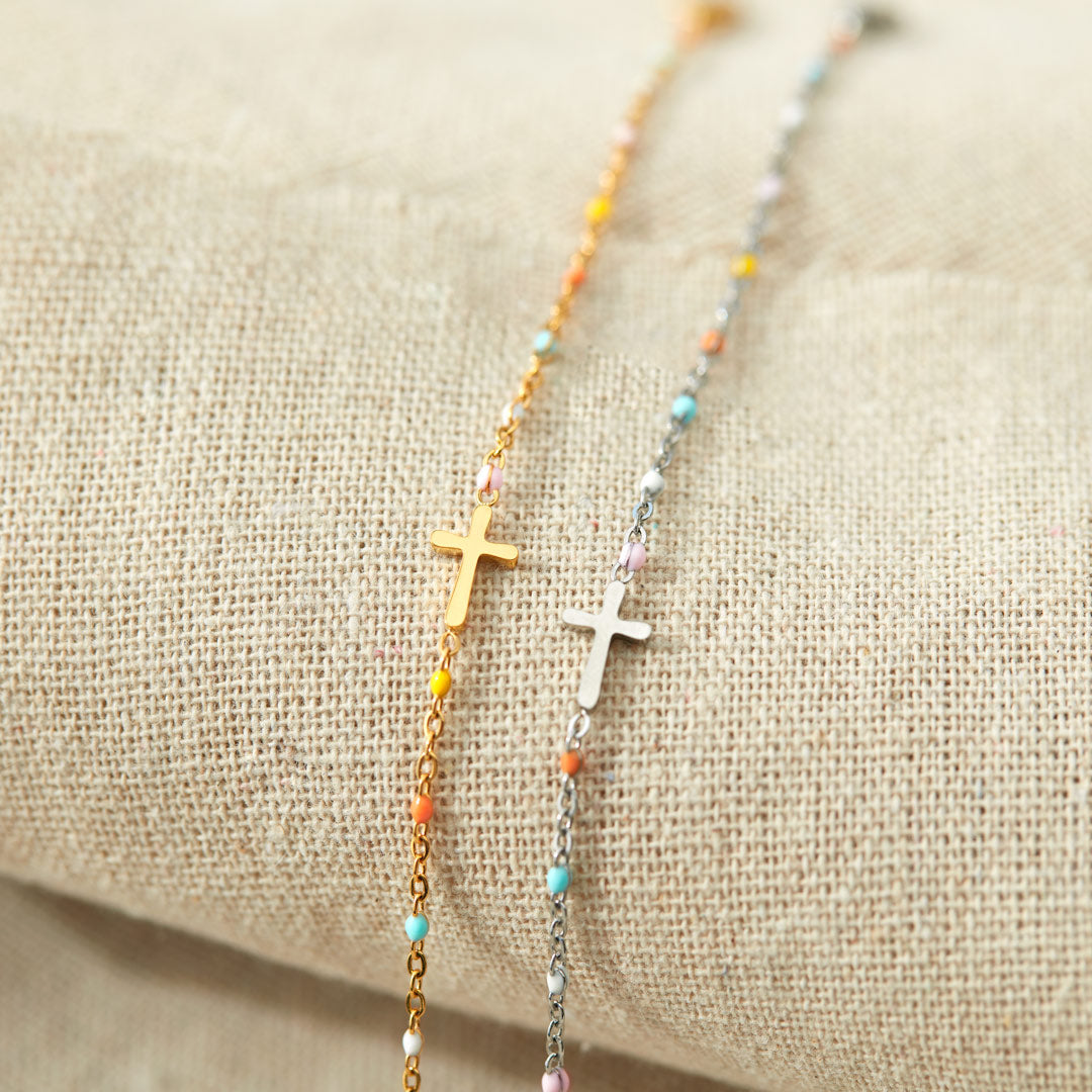 Pulseira Feminina Cruz