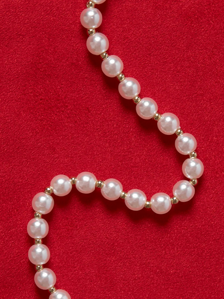 Colar Encanto de Pérolas com Pingente Brilhante