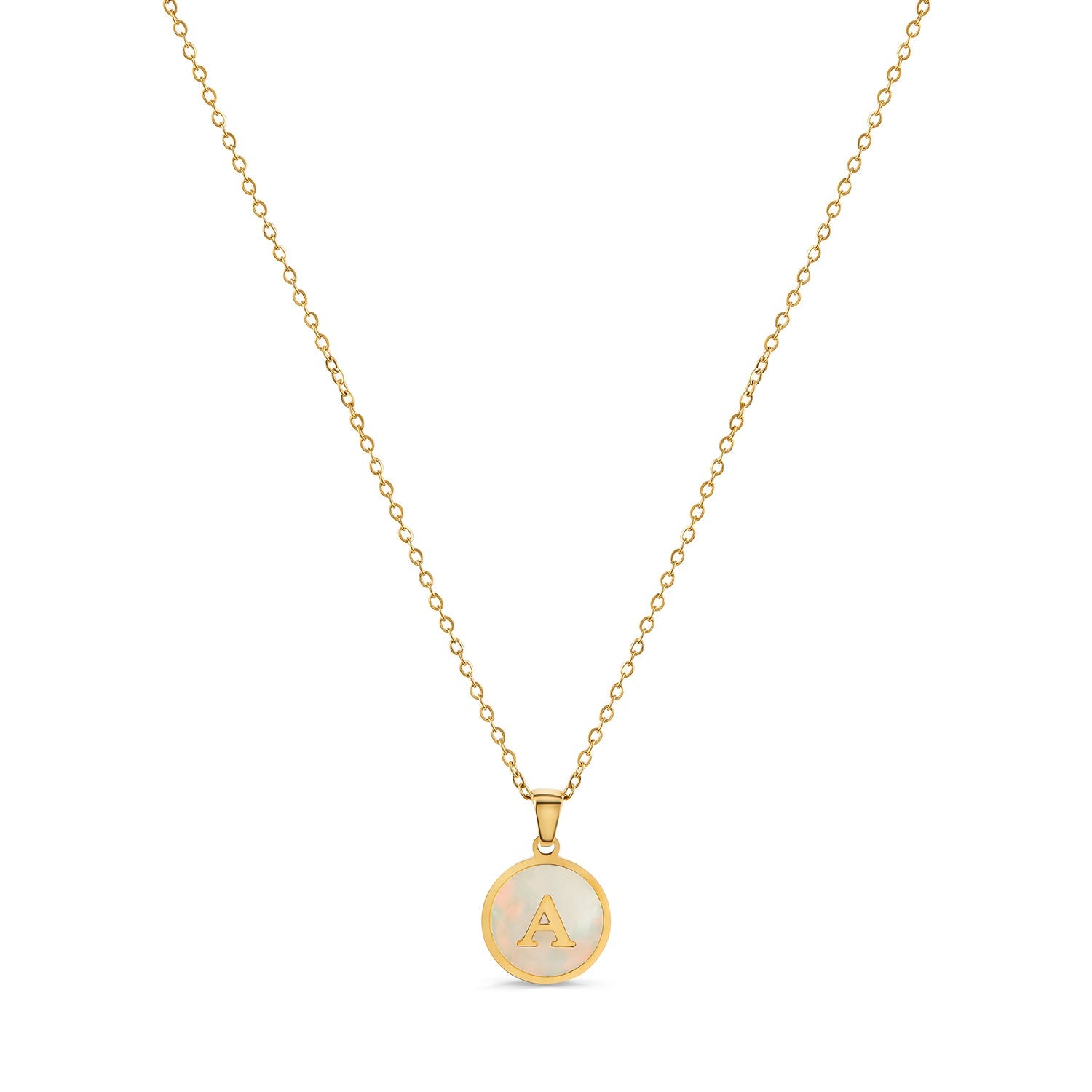 Colar Inicial Marmor Banhado Ouro 18K