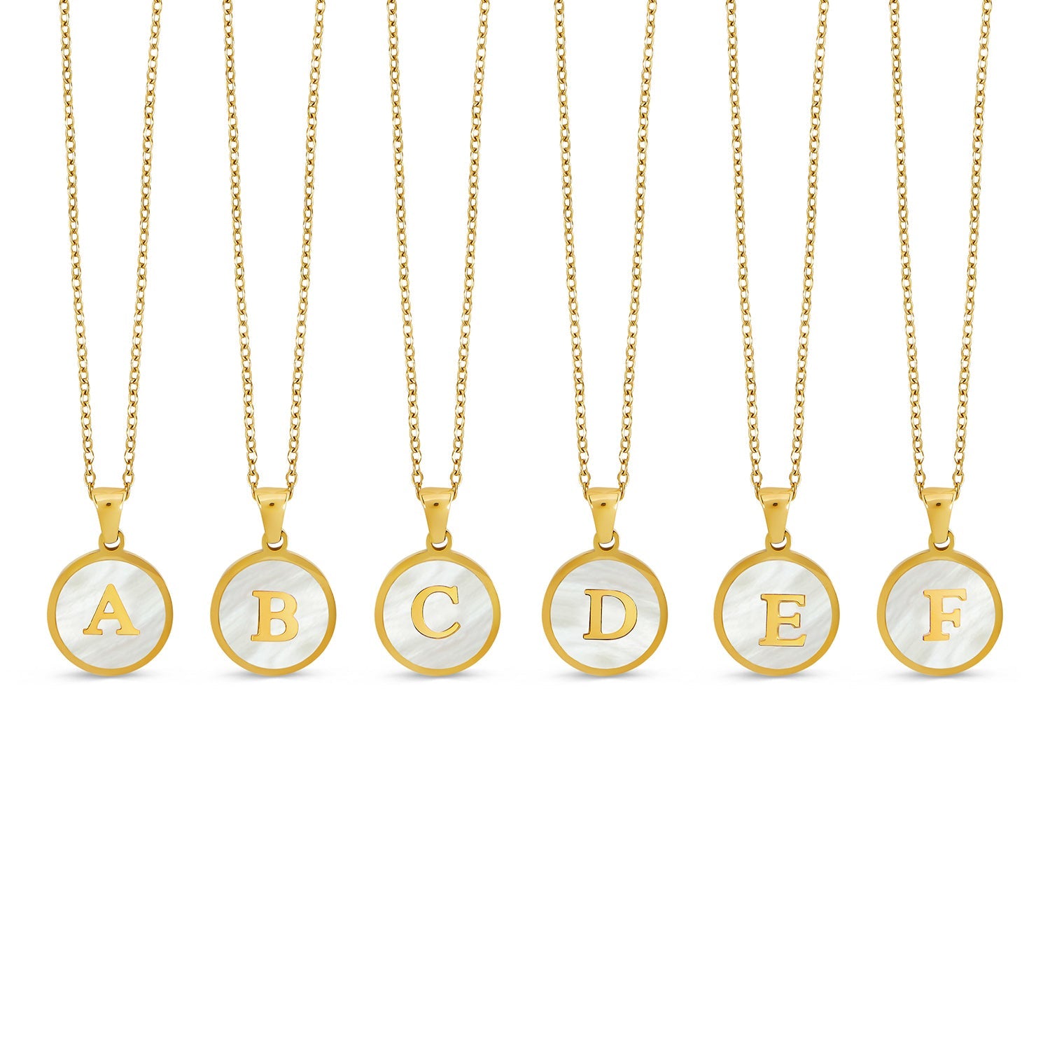 Colar Inicial Marmor Banhado Ouro 18K