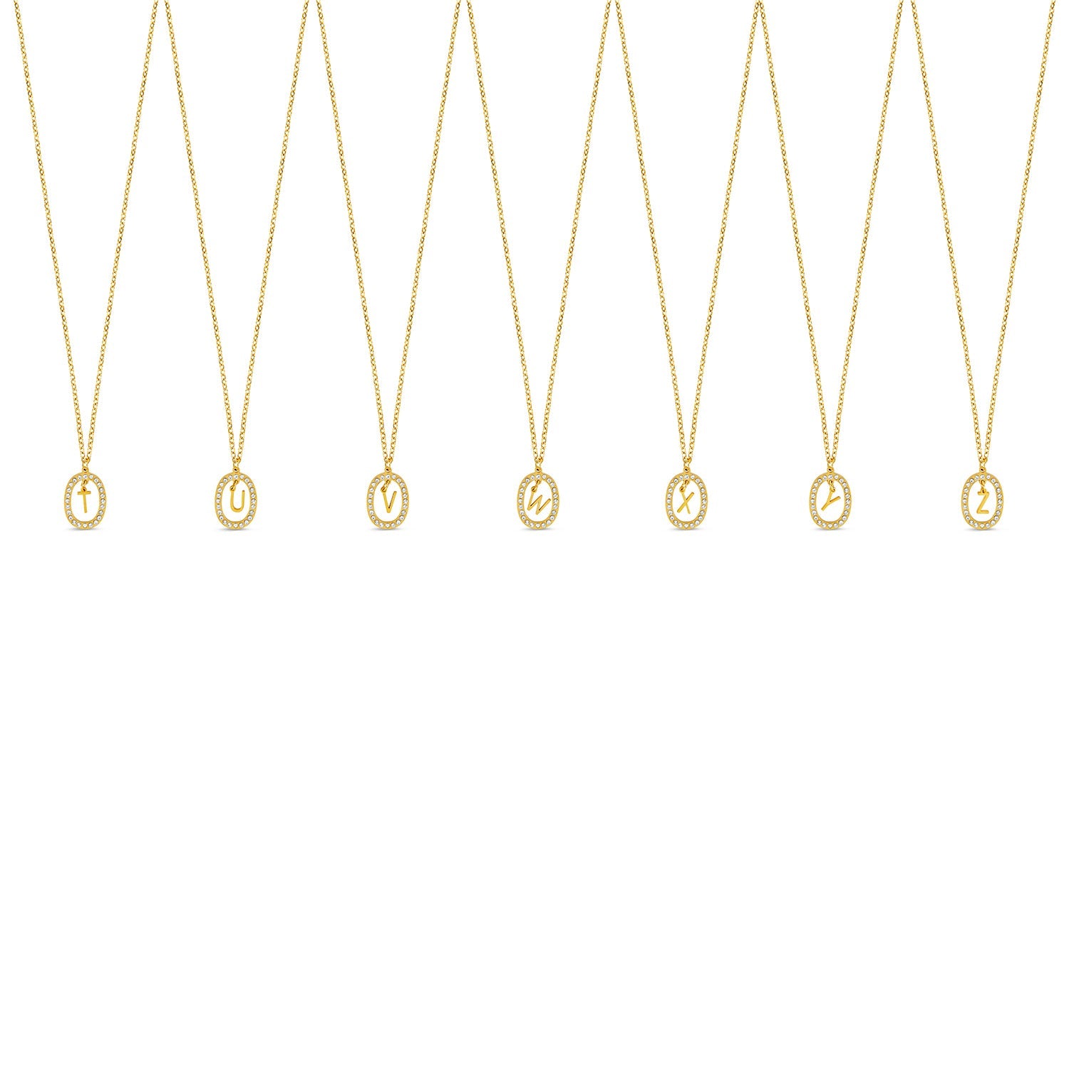 Colar Inicial Anne Banhado Ouro 18K