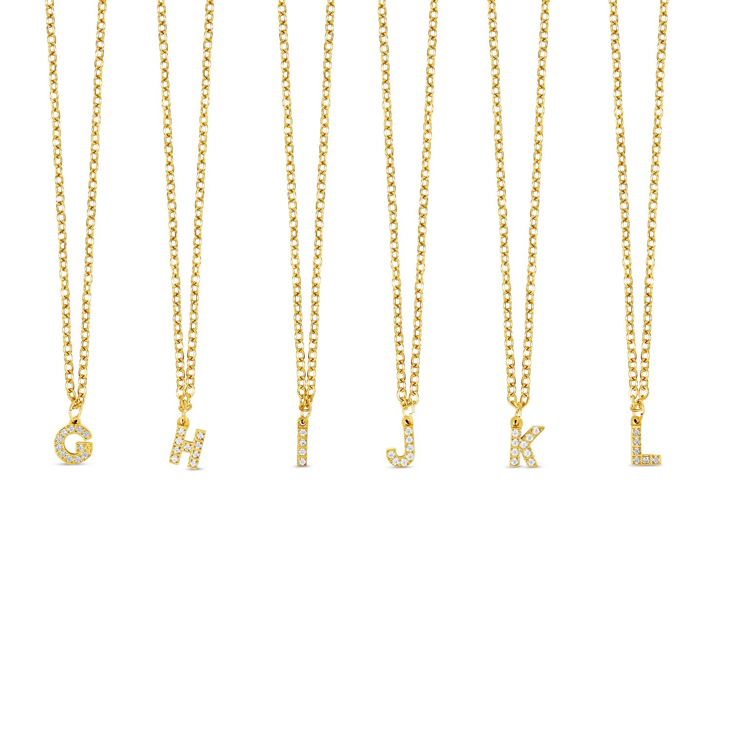 Colar Saffy Inicial Cravejado Banhado Ouro 18K
