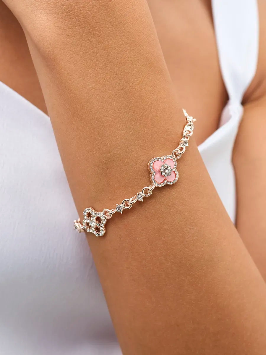 Pulseira Cleef Sakura Ouro Rosé