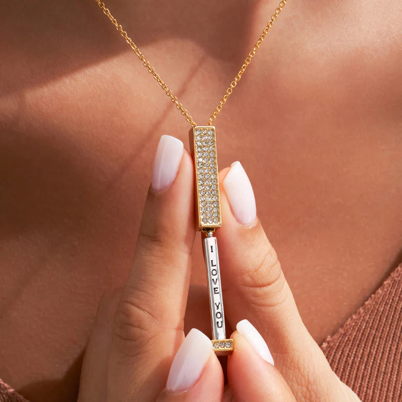 Colar I Love You Banhando Ouro 18K