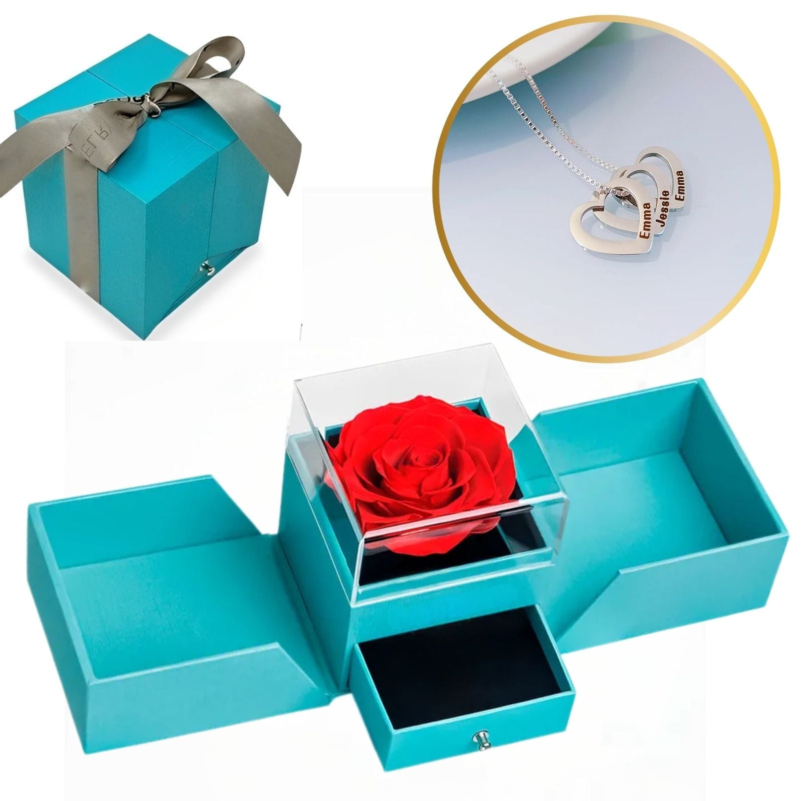 Colar Coração de Mãe Personalizável Banhado a Ouro 18k