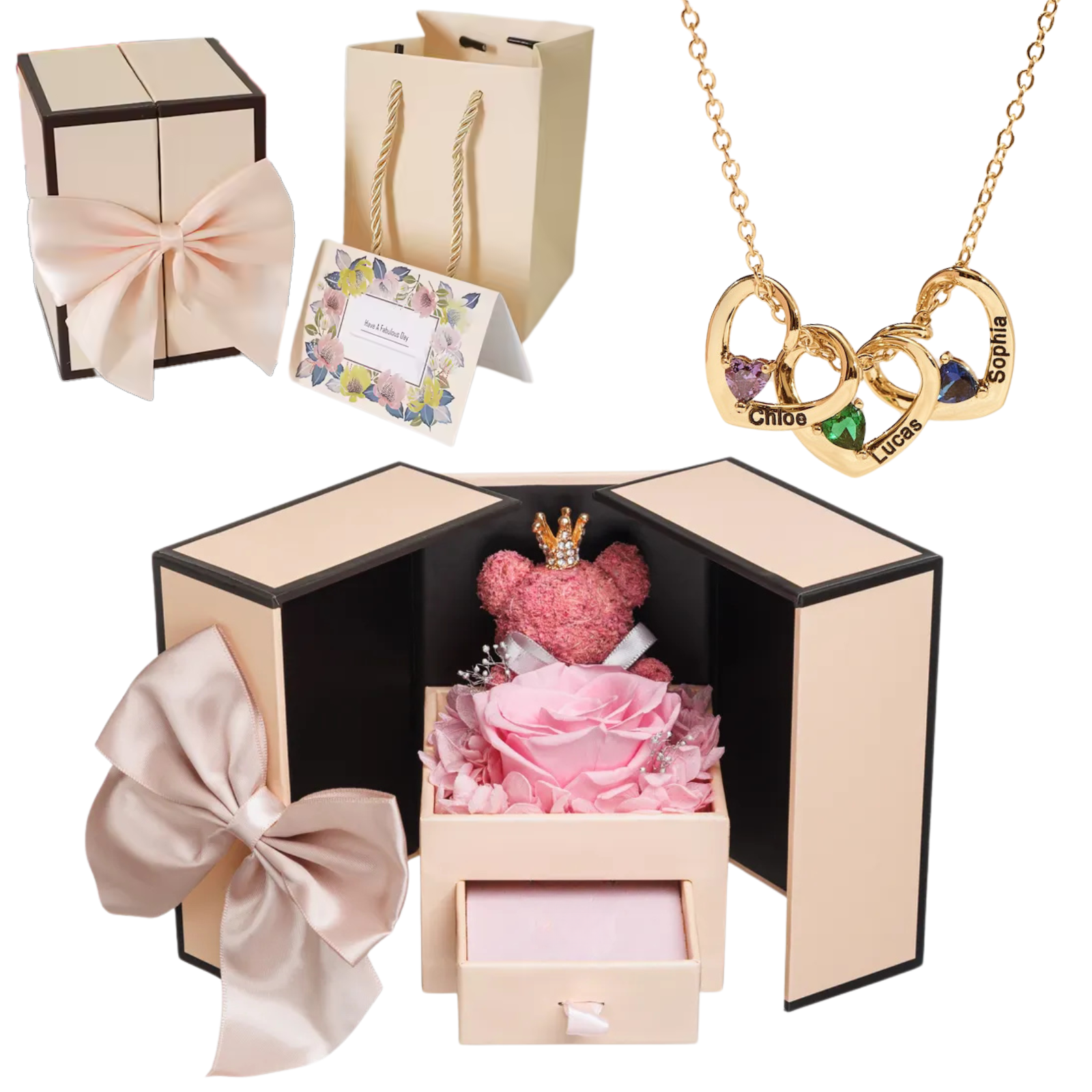 Colar Amor Eterno Personalizável - Nome e Mês de Aniversário