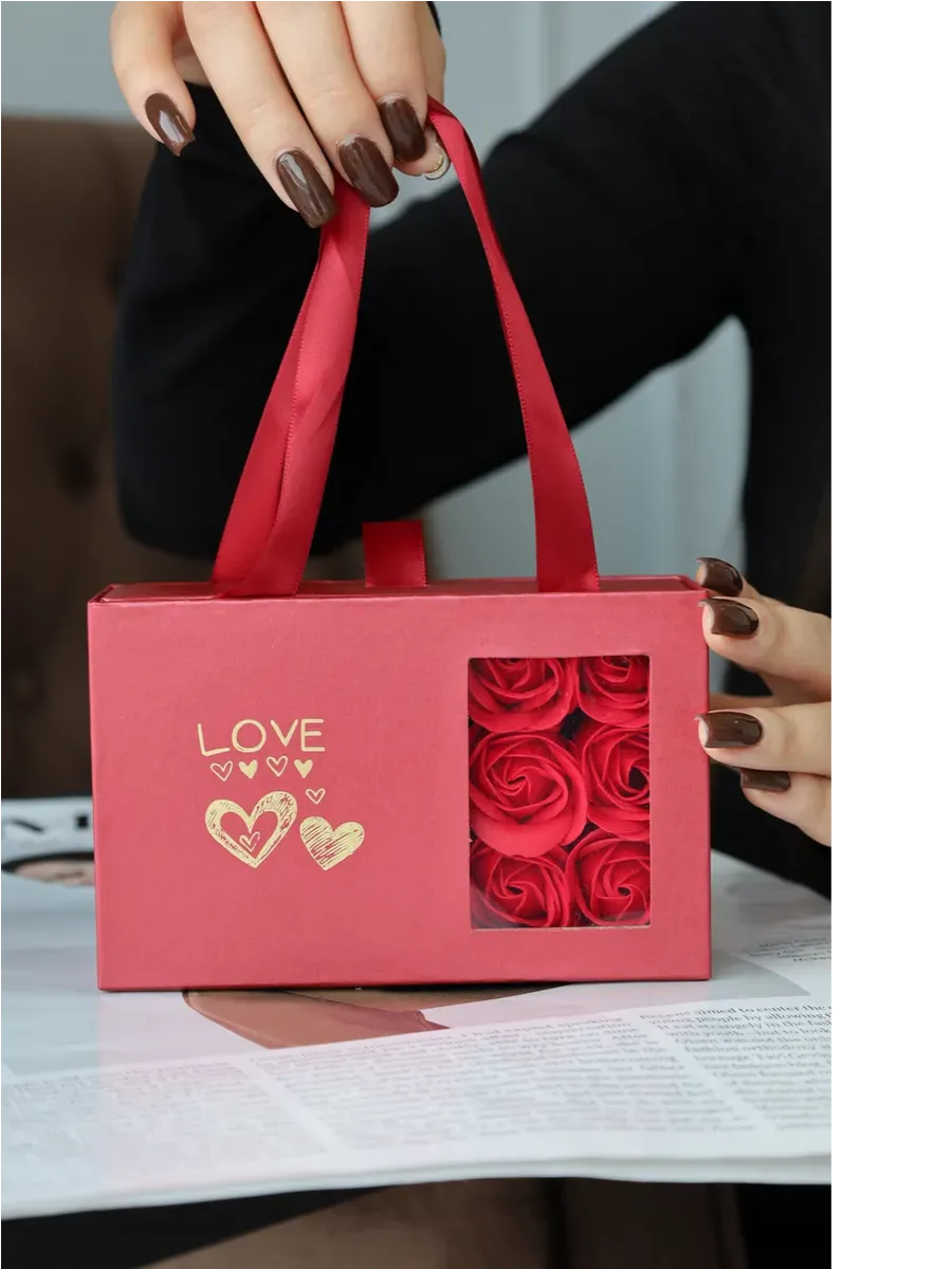 Conjunto de Joias Brilhante + Caixa Rosas Eternas