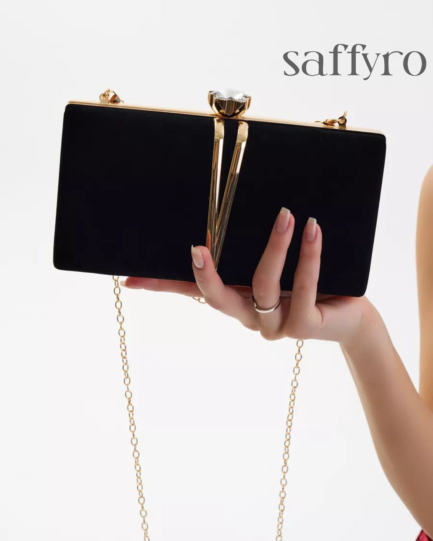 Bolsa Feminina Clutch Classic Veludo