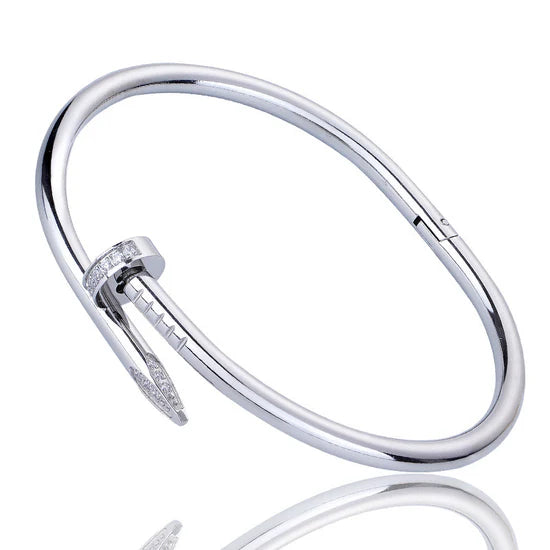 Bracelete Feminino Dourado Prego