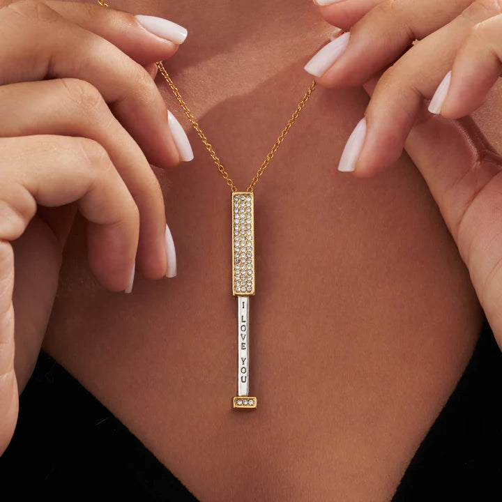 Colar I Love You Banhando Ouro 18K