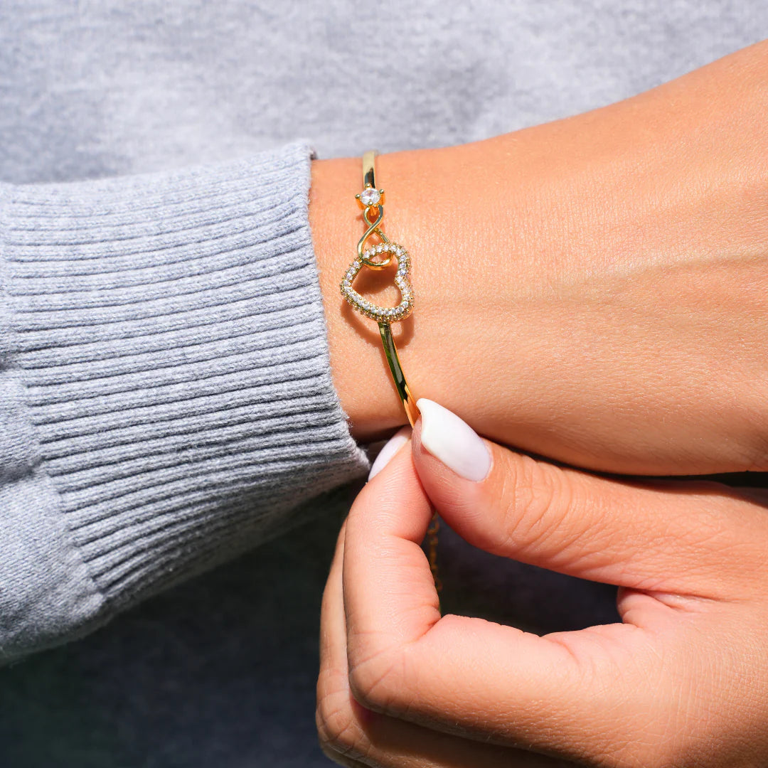 Pulseira Amor Infinito Banhado Ouro 18K