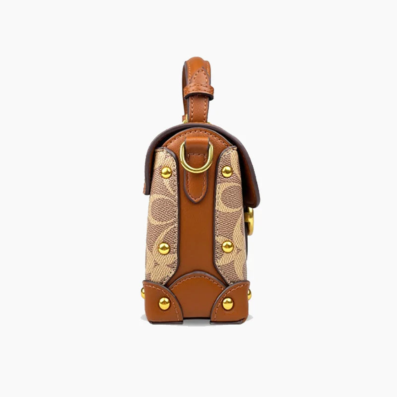 Bolsa Feminina de Luxo Couro Genuíno Scarlet