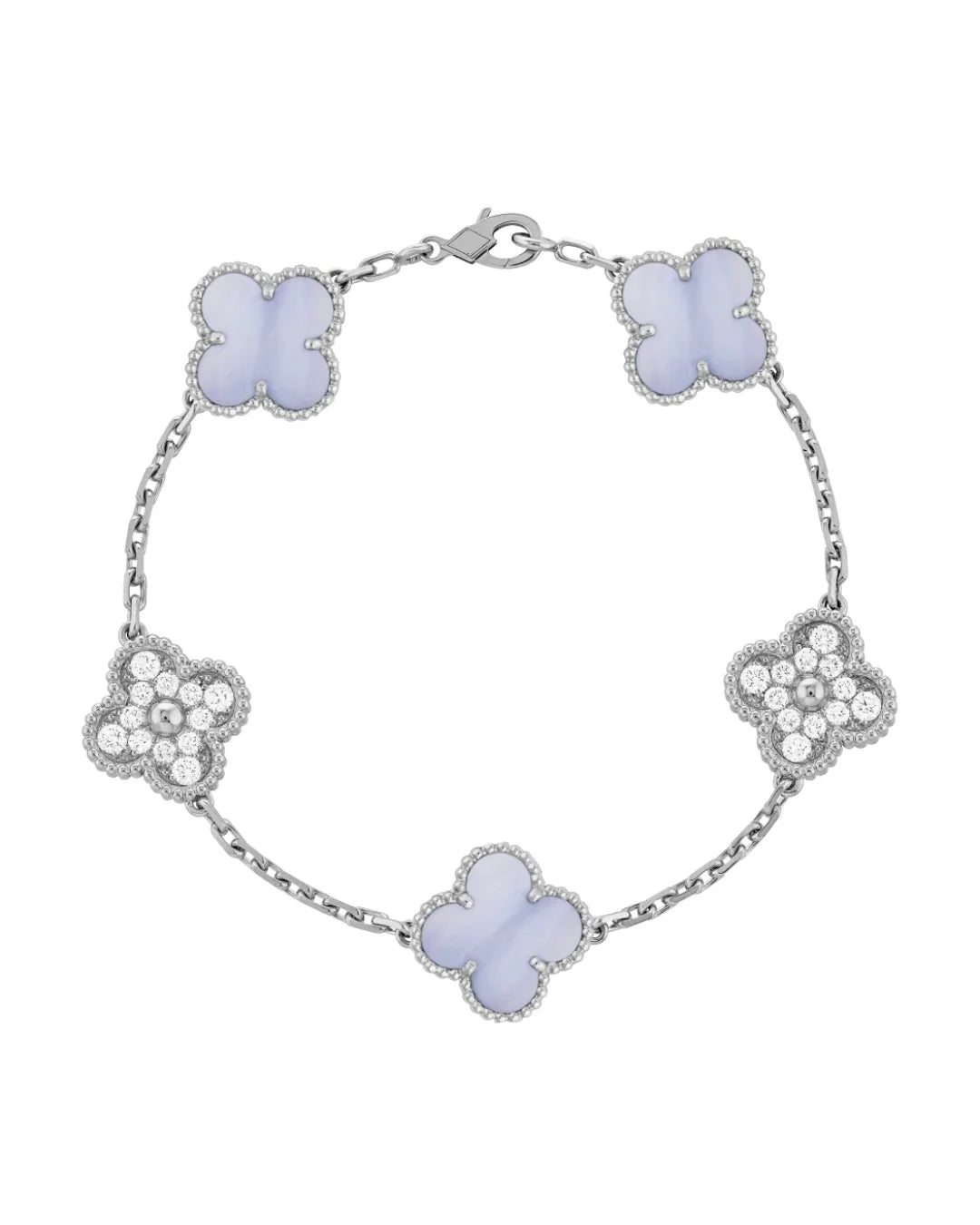 Pulseira Feminina Trevo de Cristal