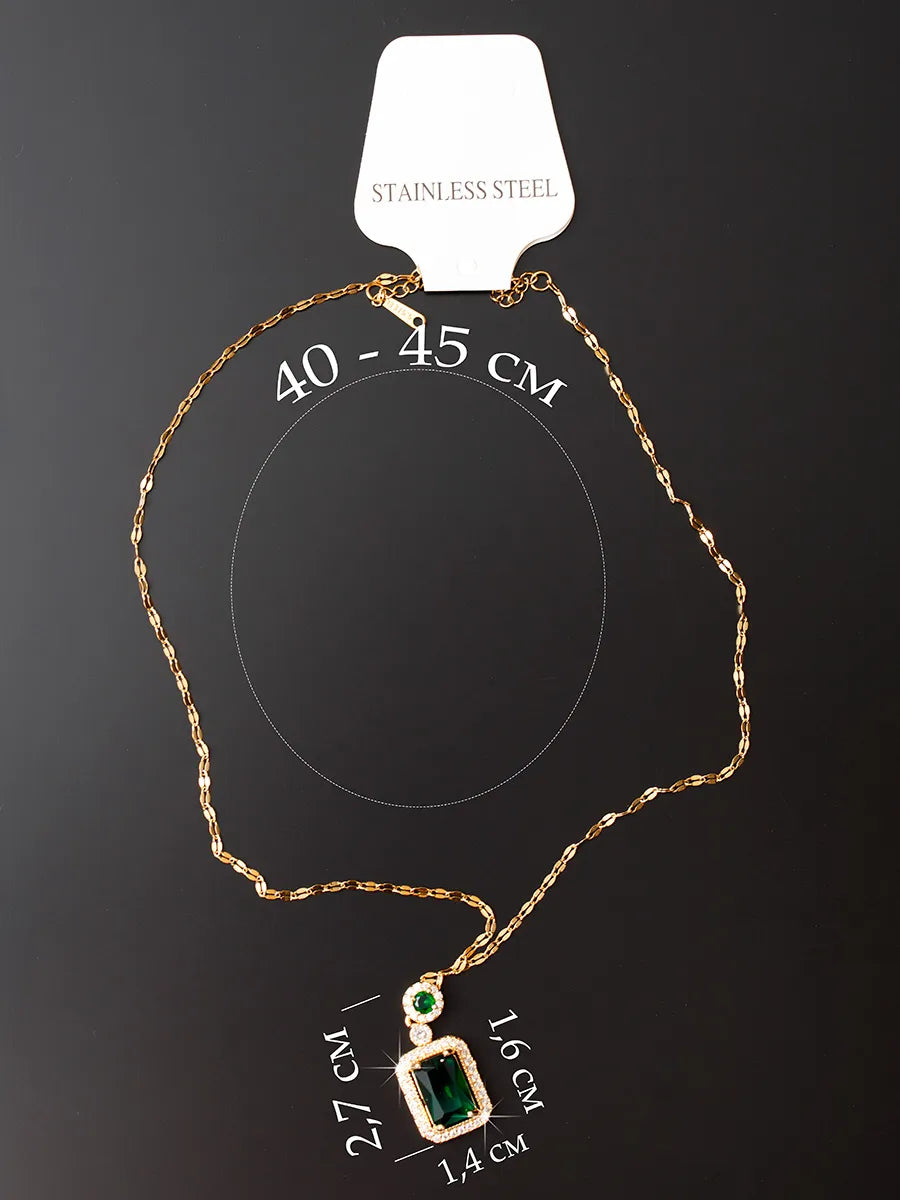 Conjunto Feminino Luxury Green Banhado Ouro 18K