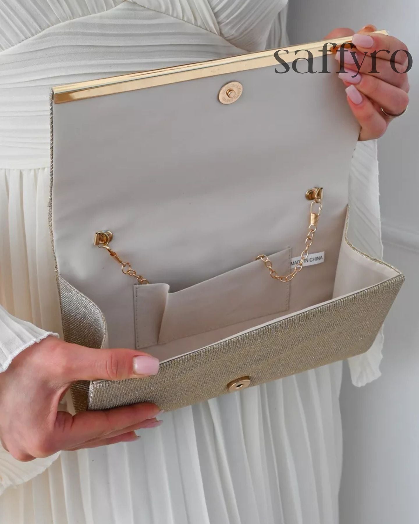 Bolsa Feminina Clutch Carteira para Festas Brilhante