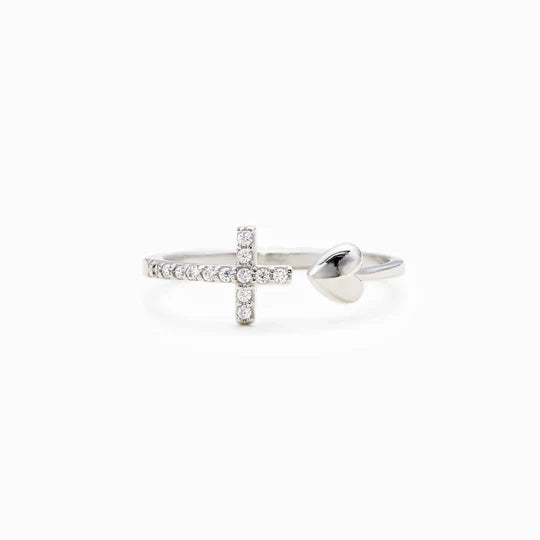 Anel Cruz Amor de Cristo (Compre 1 Leve 2)
