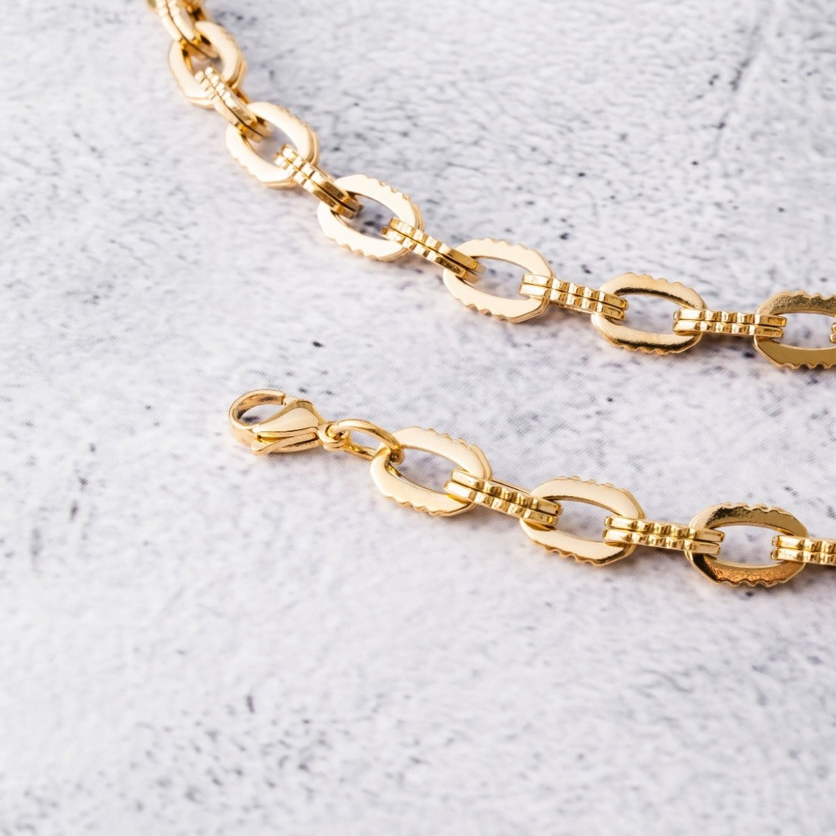 Colar Chunky Link Banhado Ouro 18K