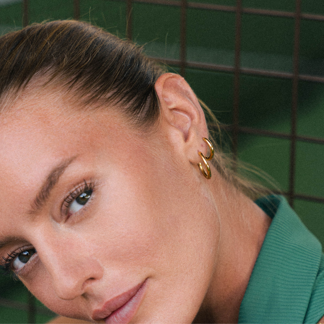 Brincos de Argola Clássicos Banhado Ouro 18K