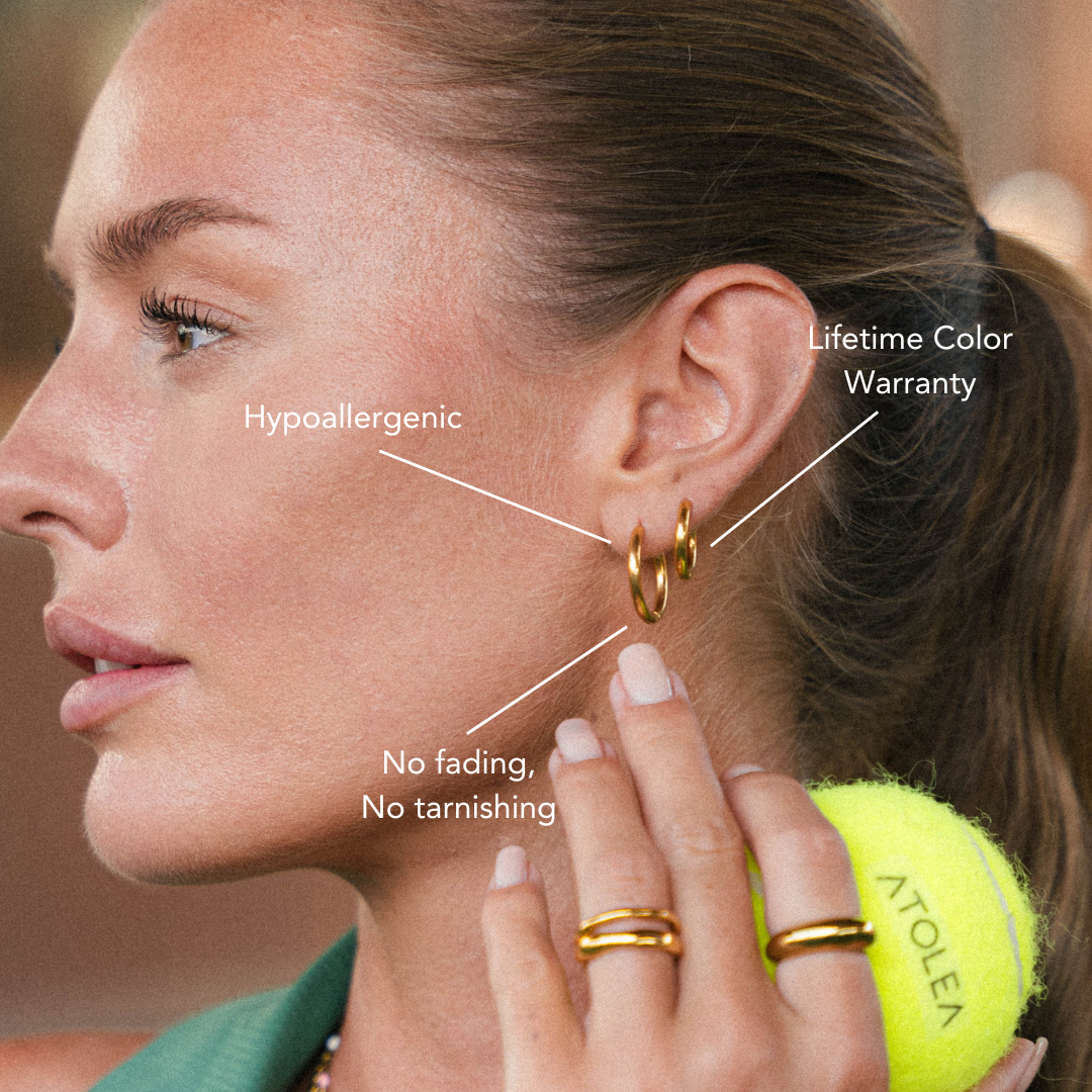 Brincos de Argola Clássicos Banhado Ouro 18K