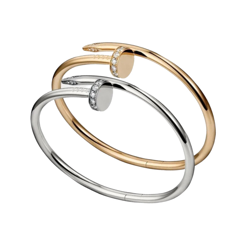 Bracelete Feminino Dourado Prego
