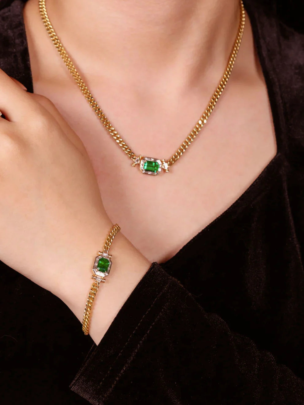 Conjunto Elegance Esmeralda