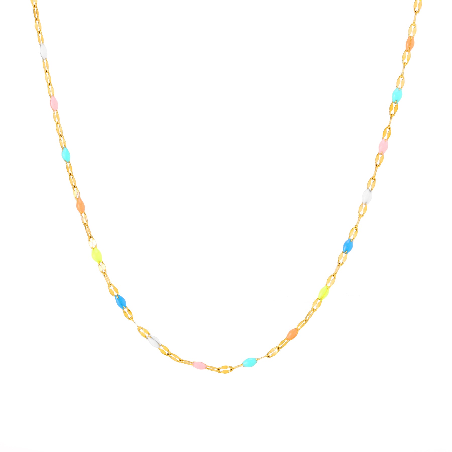 Colar Rainbow Banhado Ouro 18K