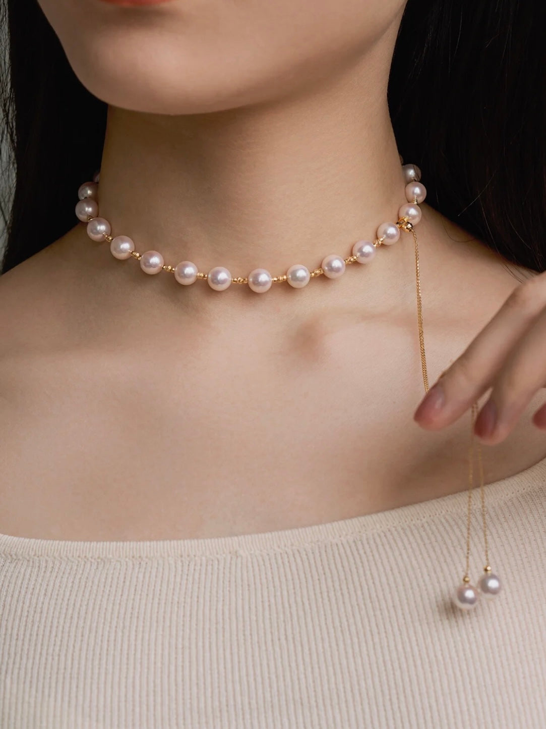 Colar de Perolas Pearl + Par de Brincos Pearl