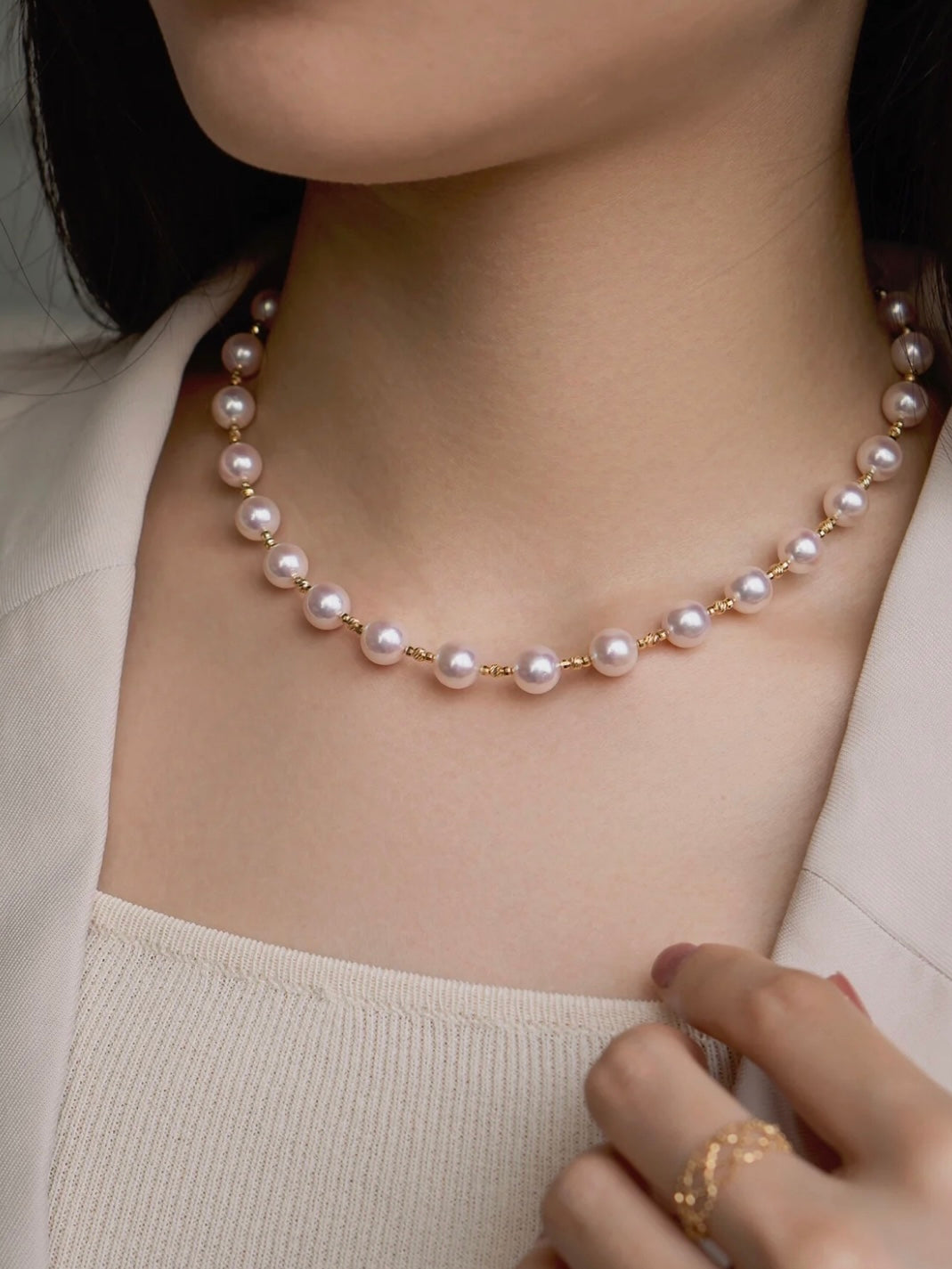 Colar de Perolas Pearl + Par de Brincos Pearl