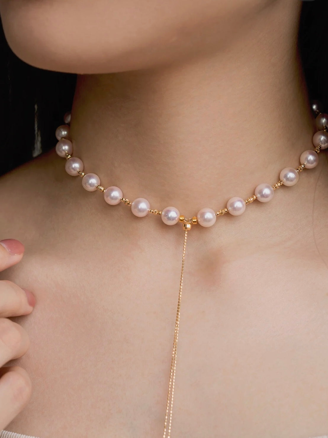 Colar de Perolas Pearl + Par de Brincos Pearl