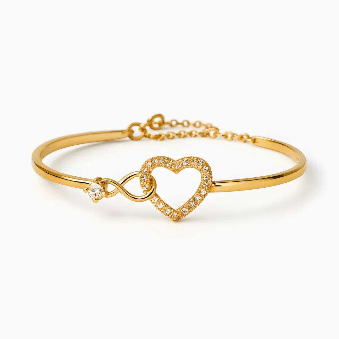 Pulseira Amor Infinito Banhado Ouro 18K