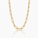 Colar Paperclip Banhado Ouro 18K