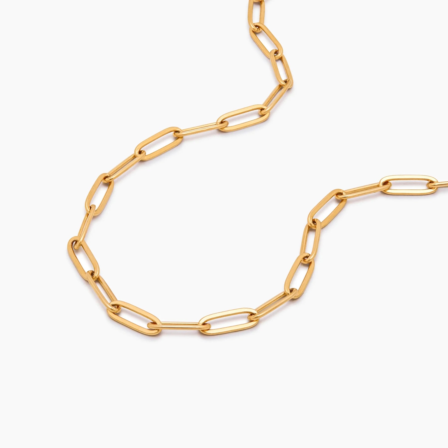 Colar Paperclip Banhado Ouro 18K
