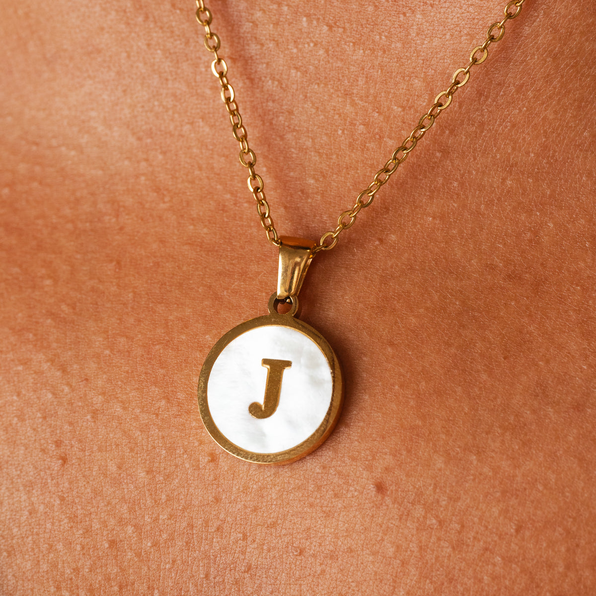 Colar Inicial Marmor Banhado Ouro 18K