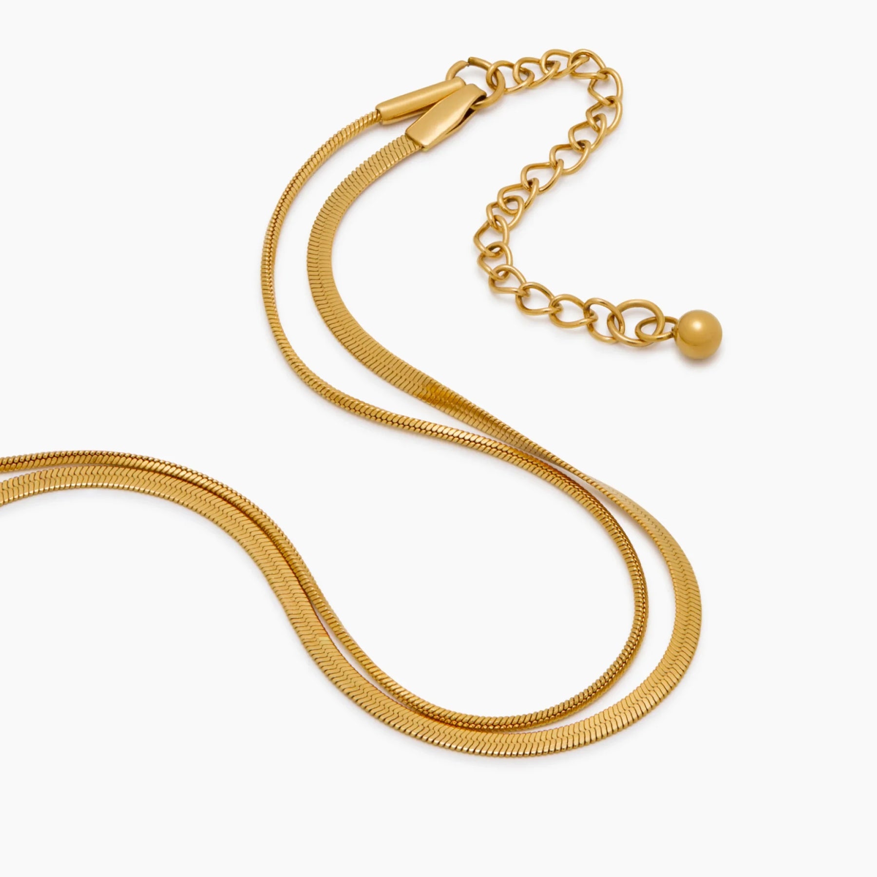 Pulseira Dual Snake Banhado Ouro 18K