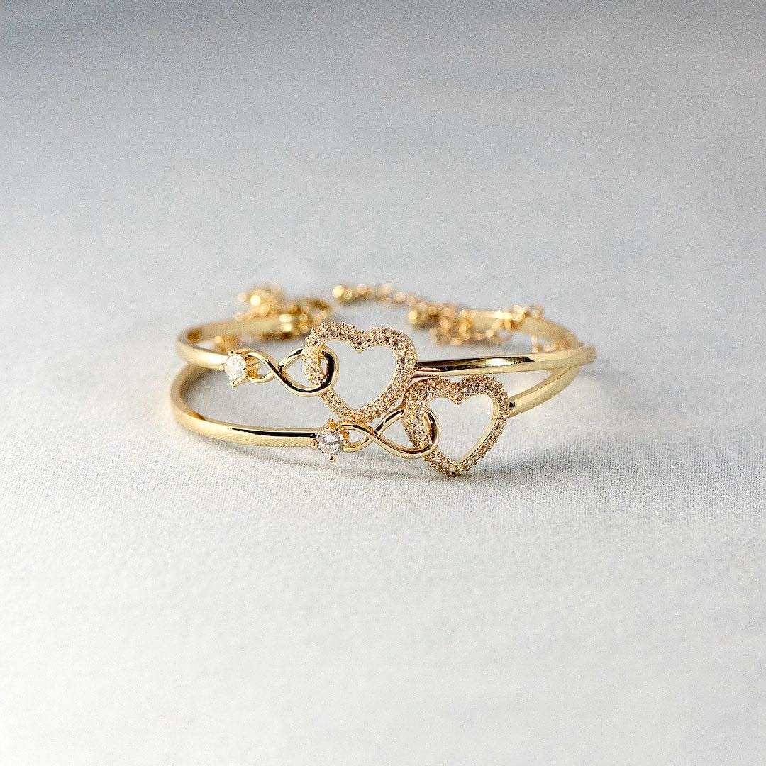 Pulseira Amor Infinito Banhado Ouro 18K