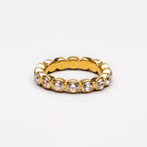 Anel Esferas Diamond Banhado Ouro 18K (Verificar os tamanhos)