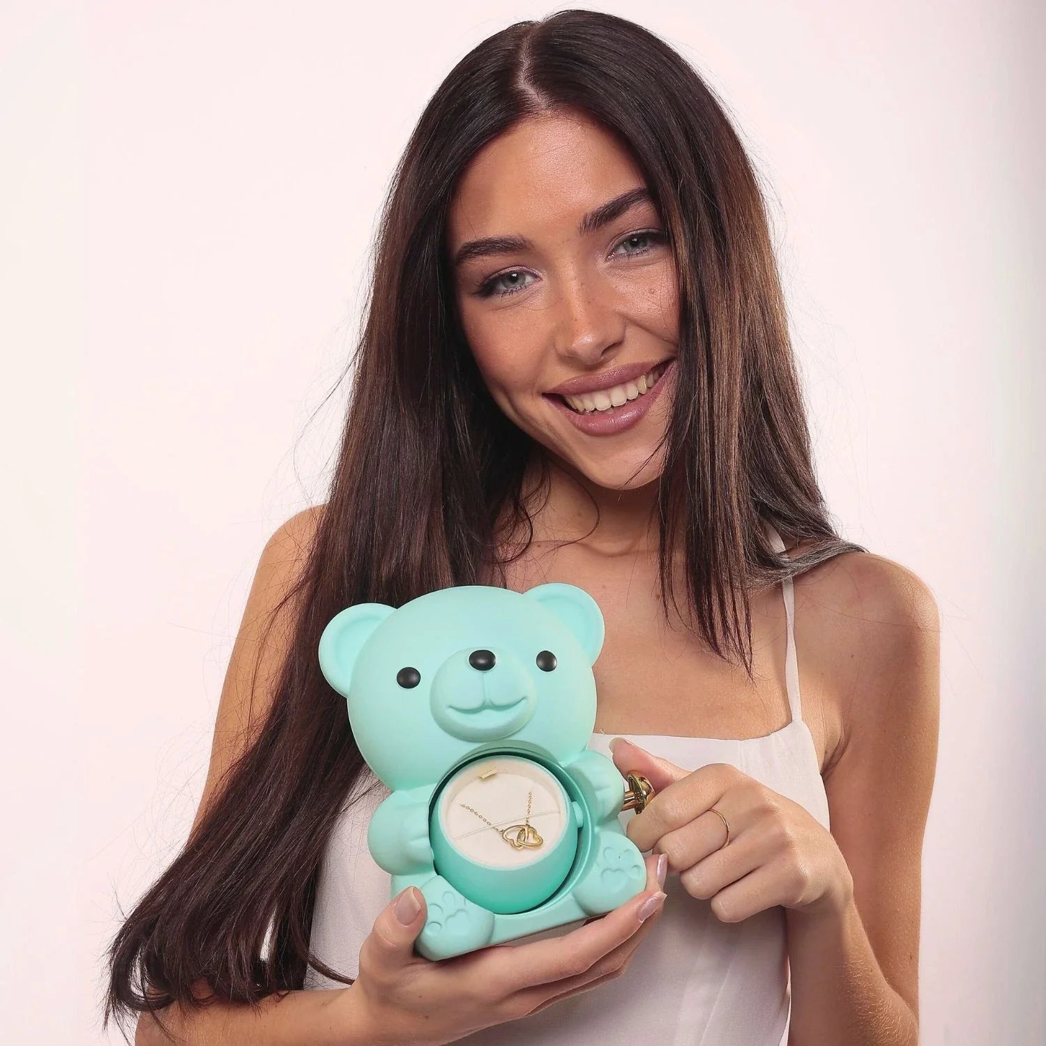Colar Personalizado com Caixa Urso Amor Eterno