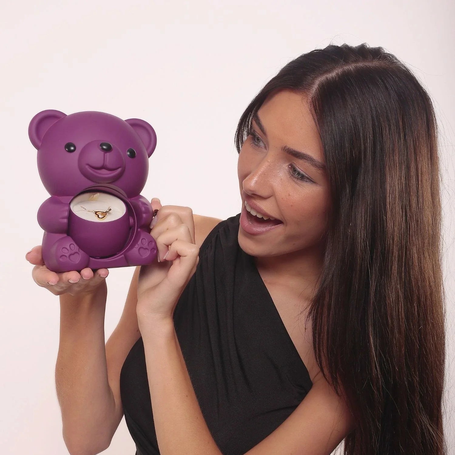 Colar Personalizado com Caixa Urso Amor Eterno
