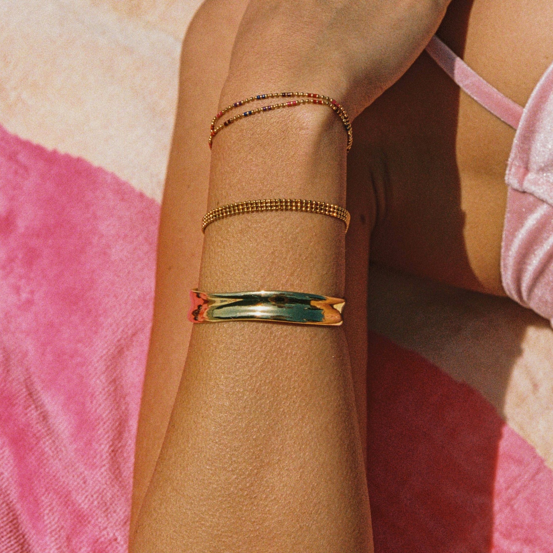 Bracelete Sol Banhado Ouro 18K