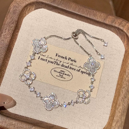 Pulseira Cleef Sakura Ouro Rosé