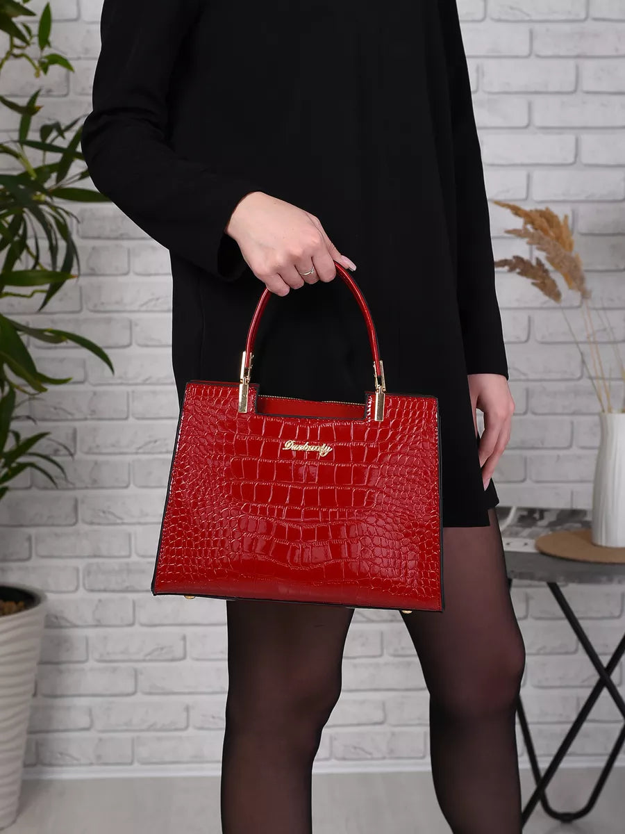 Bolsa Feminina Couro Legitimo Royal Vermelha