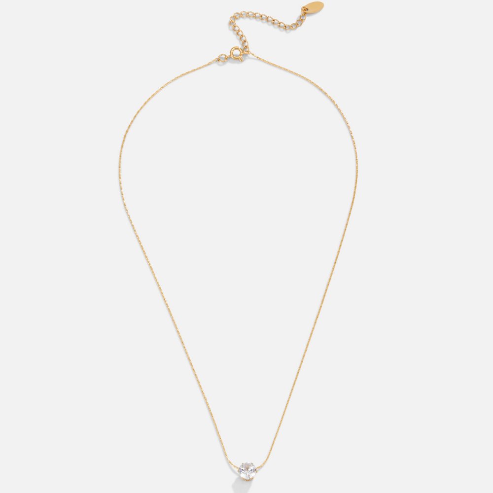 Colar Feminino Dourado de Gota